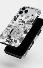 iPhone 18 Pro Tough Case – Black & White Bloom - View 4