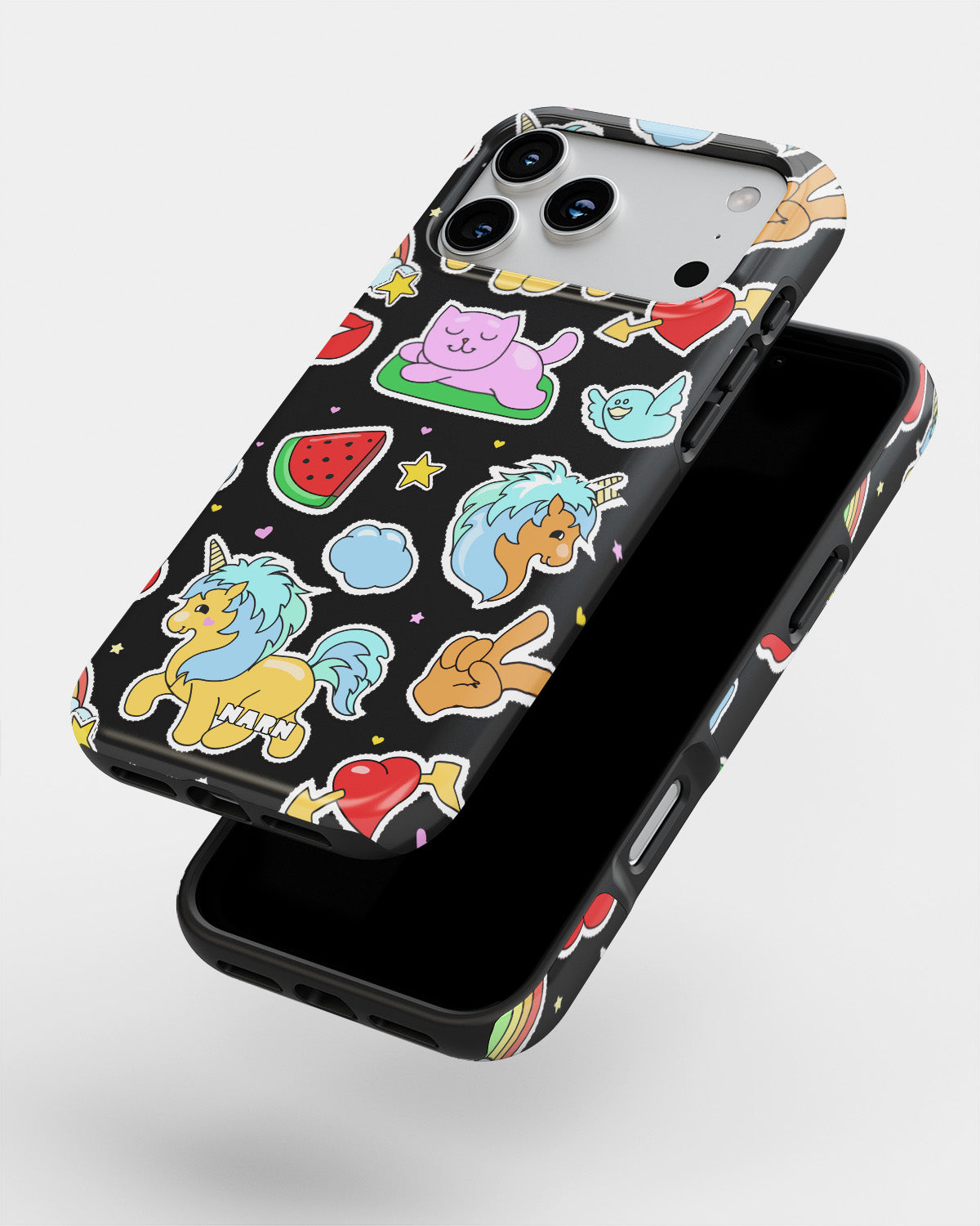 iPhone 18 Pro Tough Case – Cute Stickers - View 4
