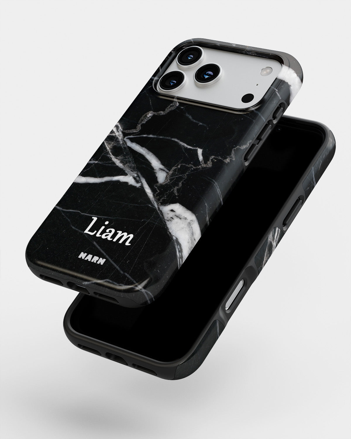 iPhone 18 Pro Tough Case – Custom - Black Marble - View 4