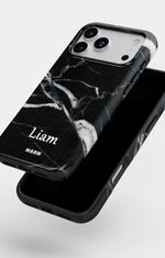 iPhone 18 Pro Tough Case – Custom - Black Marble - View 4