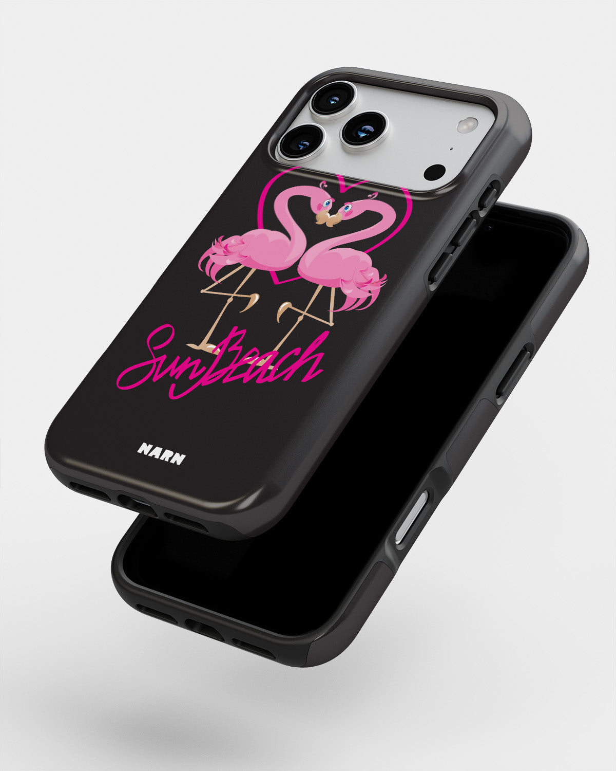 iPhone 18 Pro Tough Case – Beach Flamingo - View 4