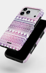 iPhone 18 Pro Tough Case – Purple Aztec - View 4