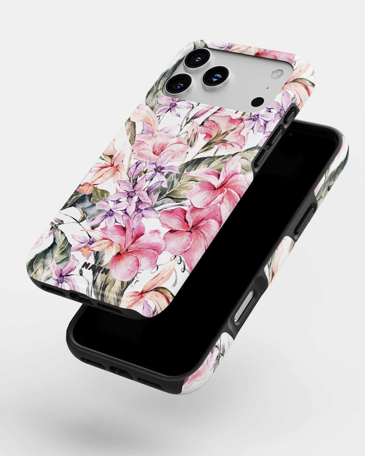 iPhone 18 Pro Tough Case – Watercolor Flowers - View 4