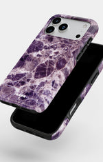 iPhone 18 Pro Tough Case – Purple Marble - View 4