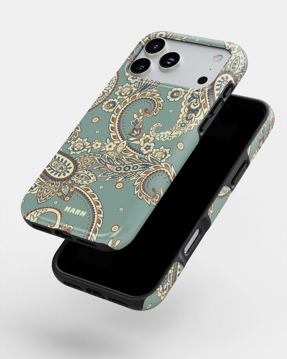 iPhone 18 Pro Tough Case – Paisley Green - View 4