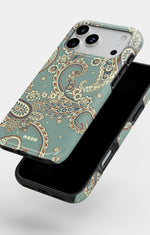 iPhone 18 Pro Tough Case – Paisley Green - View 4