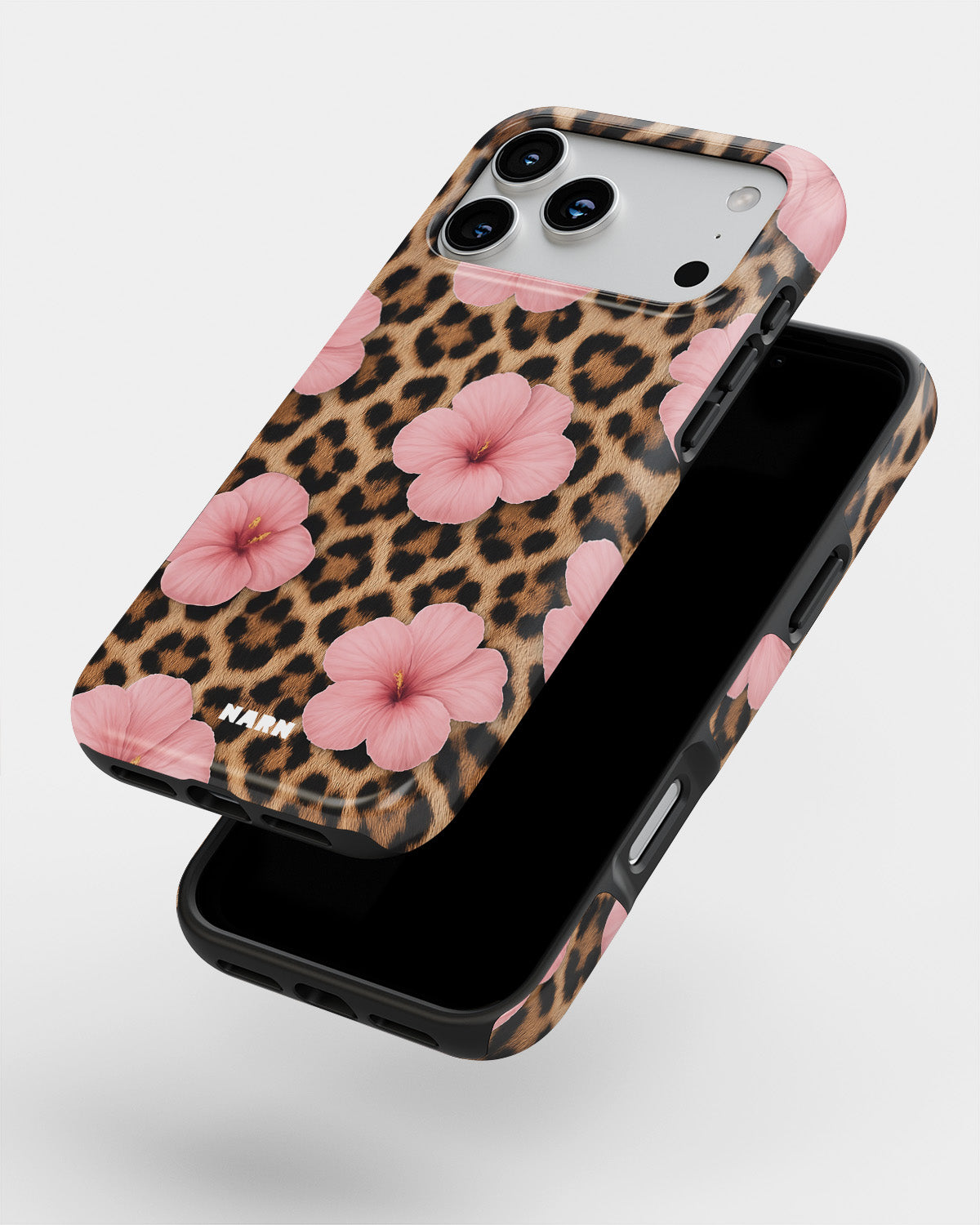 iPhone 18 Pro Tough Case – Leopard Flower - View 4