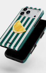 iPhone 18 Pro Tough Case – Lemon Stripes - View 4