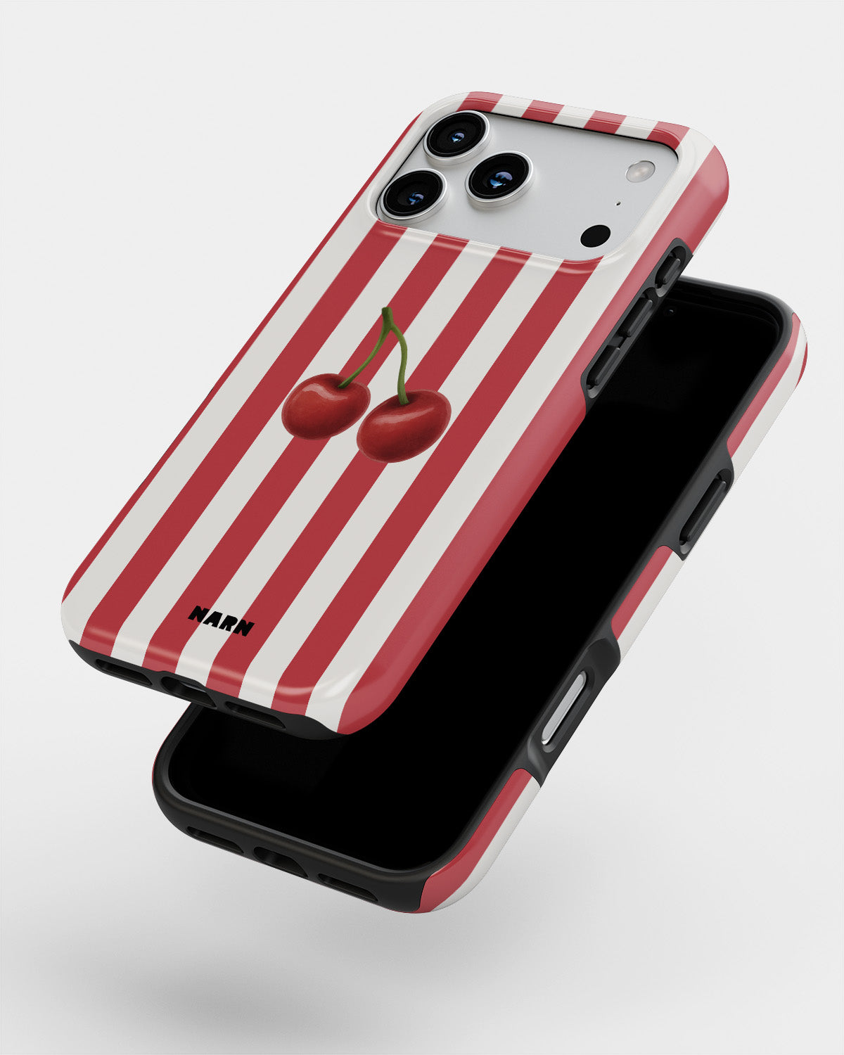 iPhone 18 Pro Tough Case – Cherry Stripes - View 4