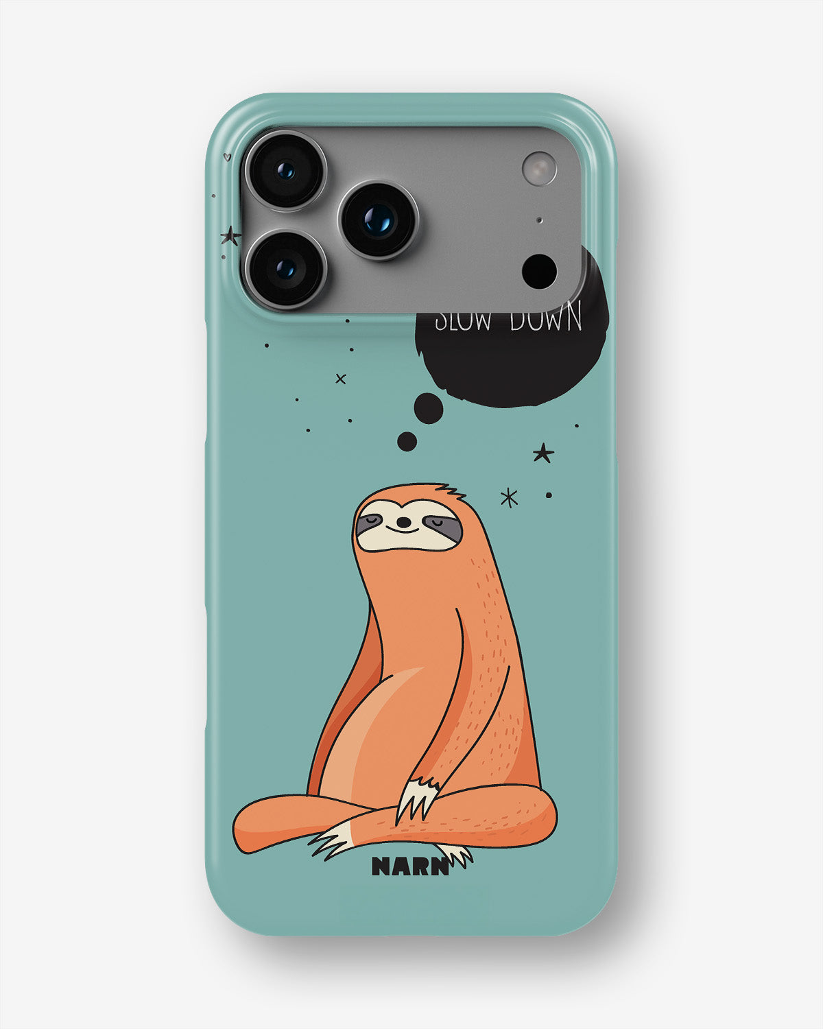 iPhone 17 Pro Max Slim Case - Slow Down Sloth - View 1