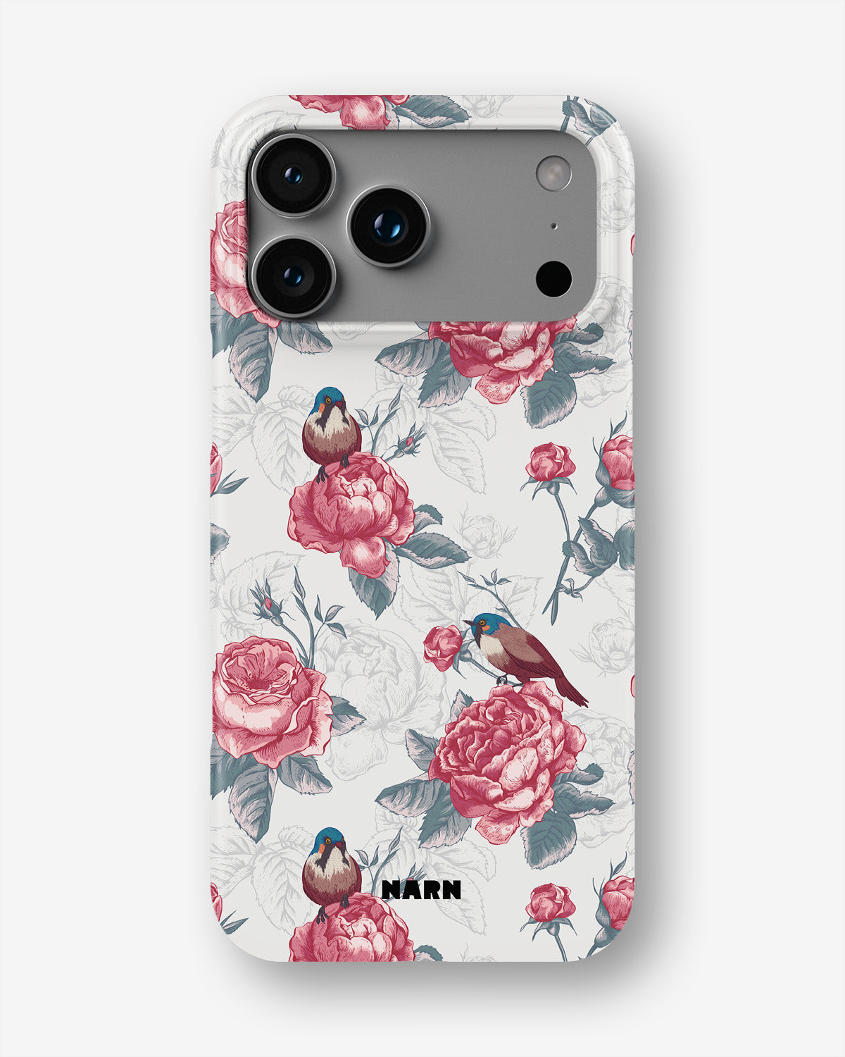 iPhone 17 Pro Max Slim Case - Birds Among Roses - View 1