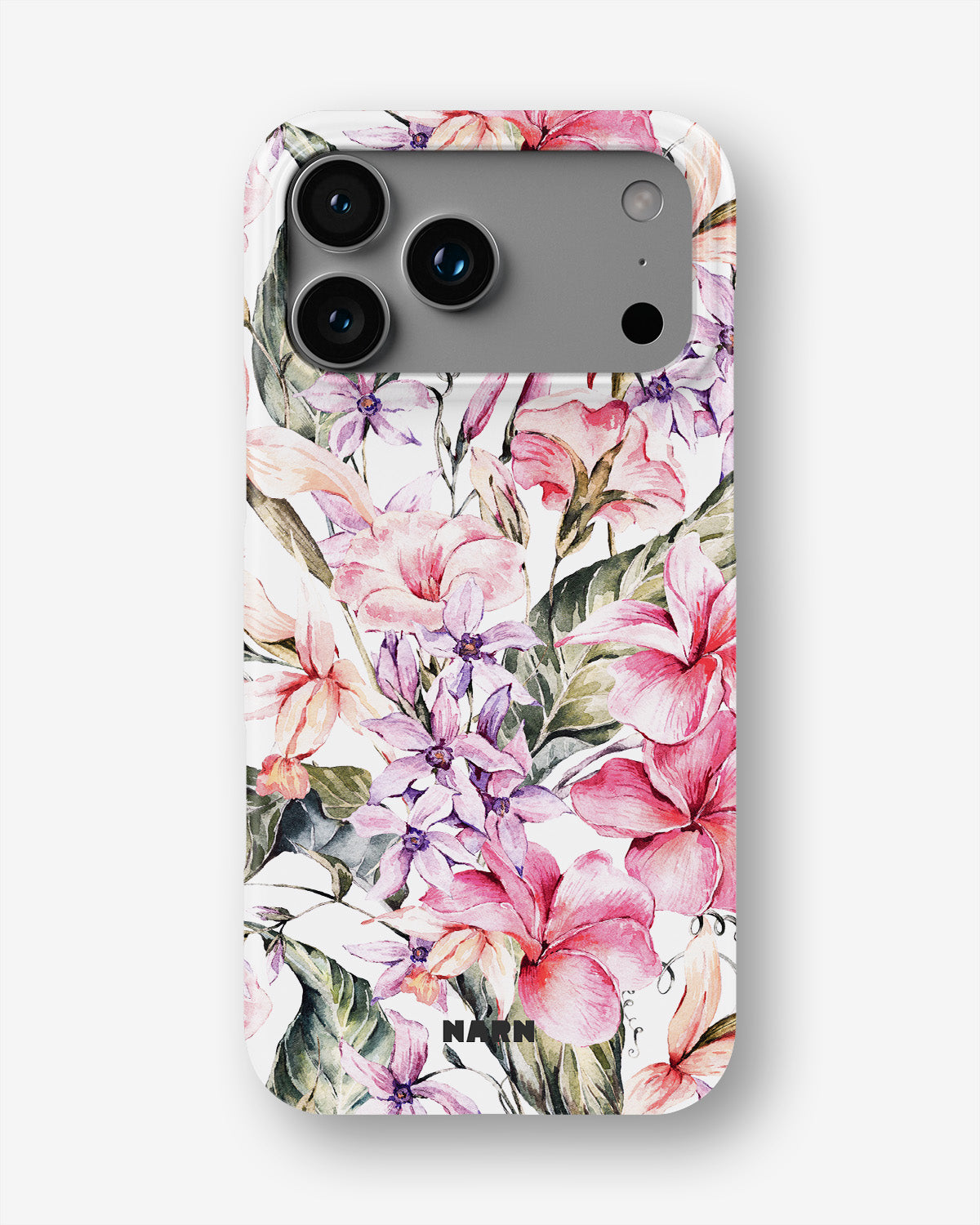 iPhone 17 Pro Max Slim Case - Watercolor Flowers - View 1