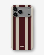 iPhone 17 Pro Max Slim Case - Bordeaux Stripe - View 1
