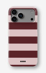 iPhone 17 Pro Max Slim Case - Cranberry Stripe - View 1