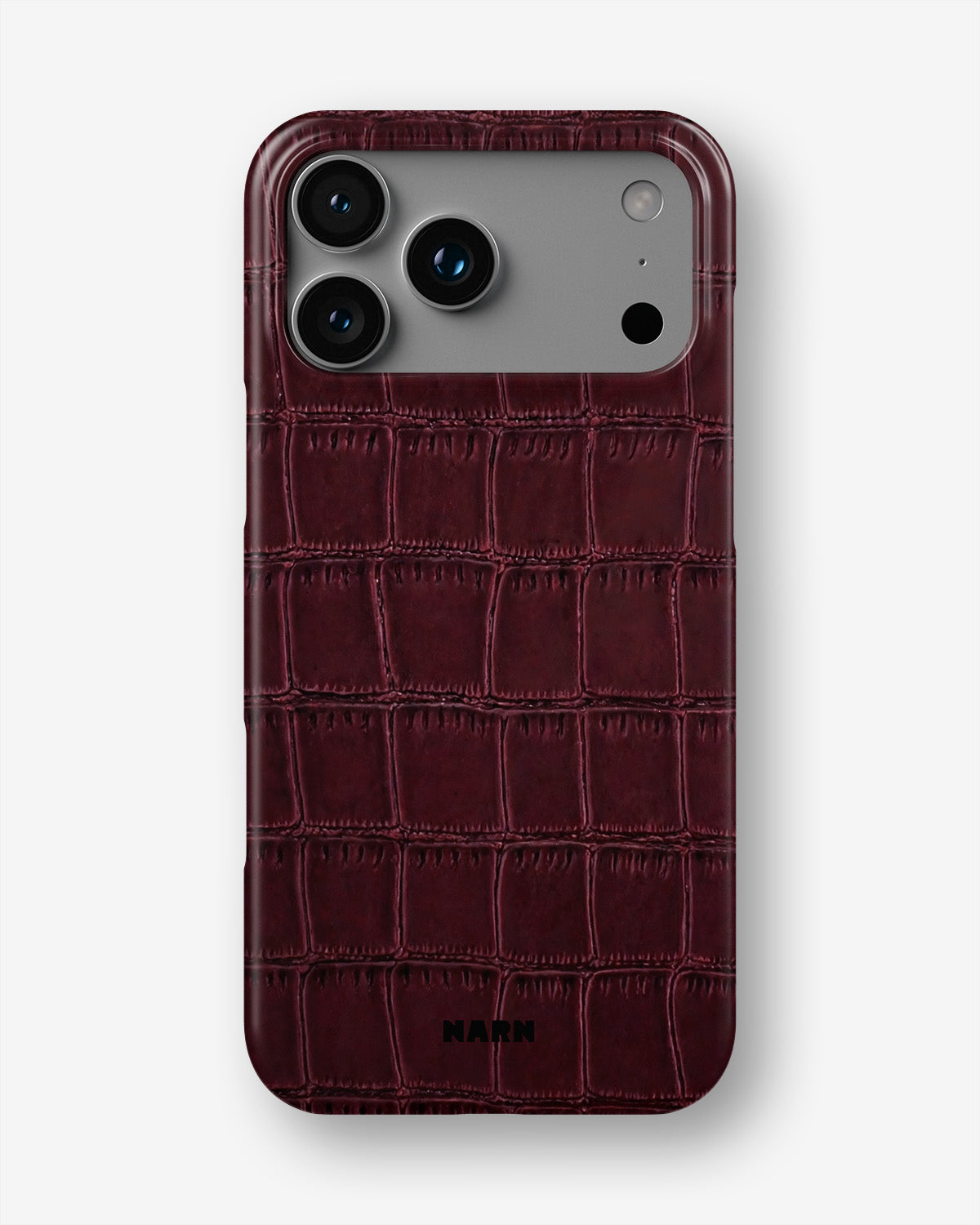iPhone 17 Pro Max Slim Case - Rouge Croc - View 1