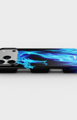 iPhone 17 Pro Max Slim Case - Blue Flames Dragon - View 3