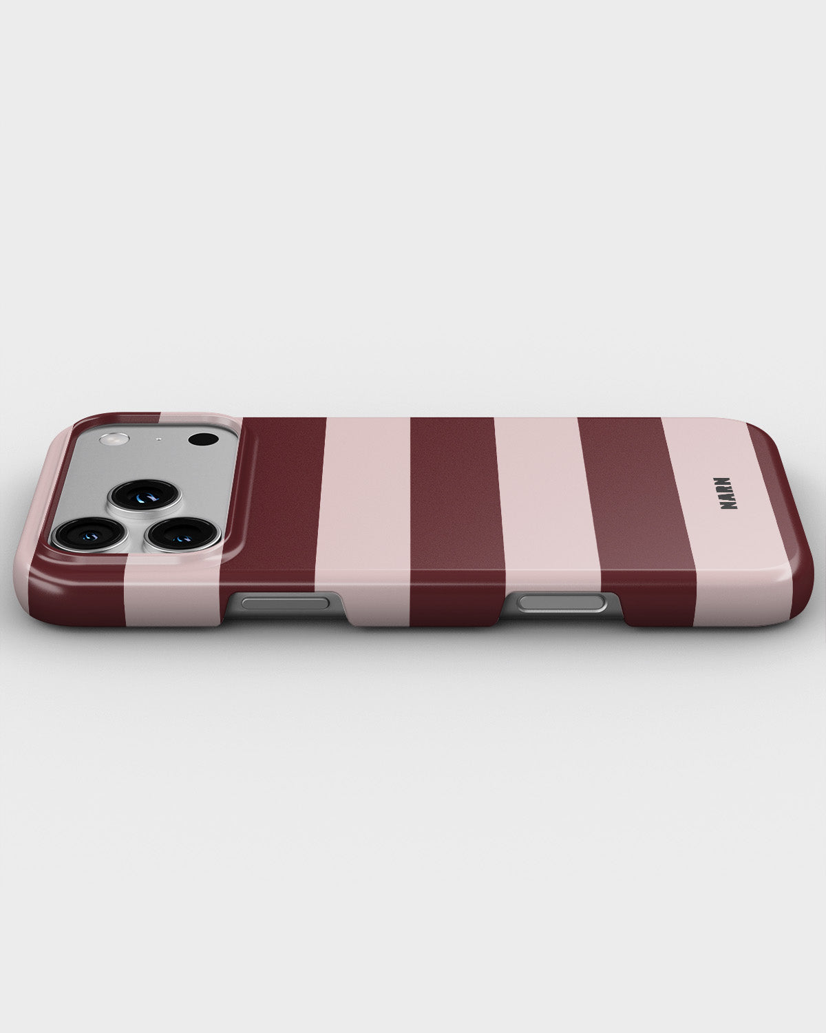 iPhone 17 Pro Max Slim Case - Cranberry Stripe - View 3