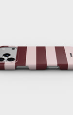 iPhone 17 Pro Max Slim Case - Cranberry Stripe - View 3