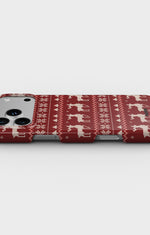 iPhone 17 Pro Max Slim Case - Reindeer Knit - View 3