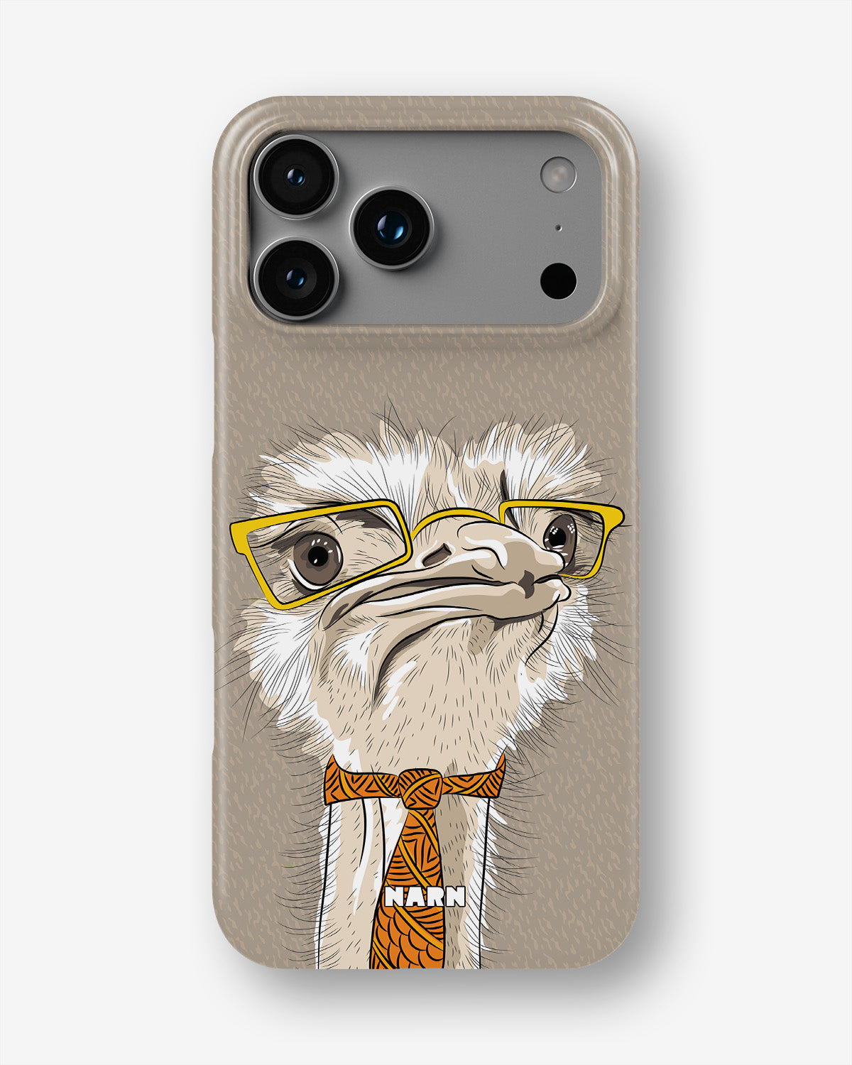 iPhone 17 Pro Slim Case - Hipster Ostrich - View 1