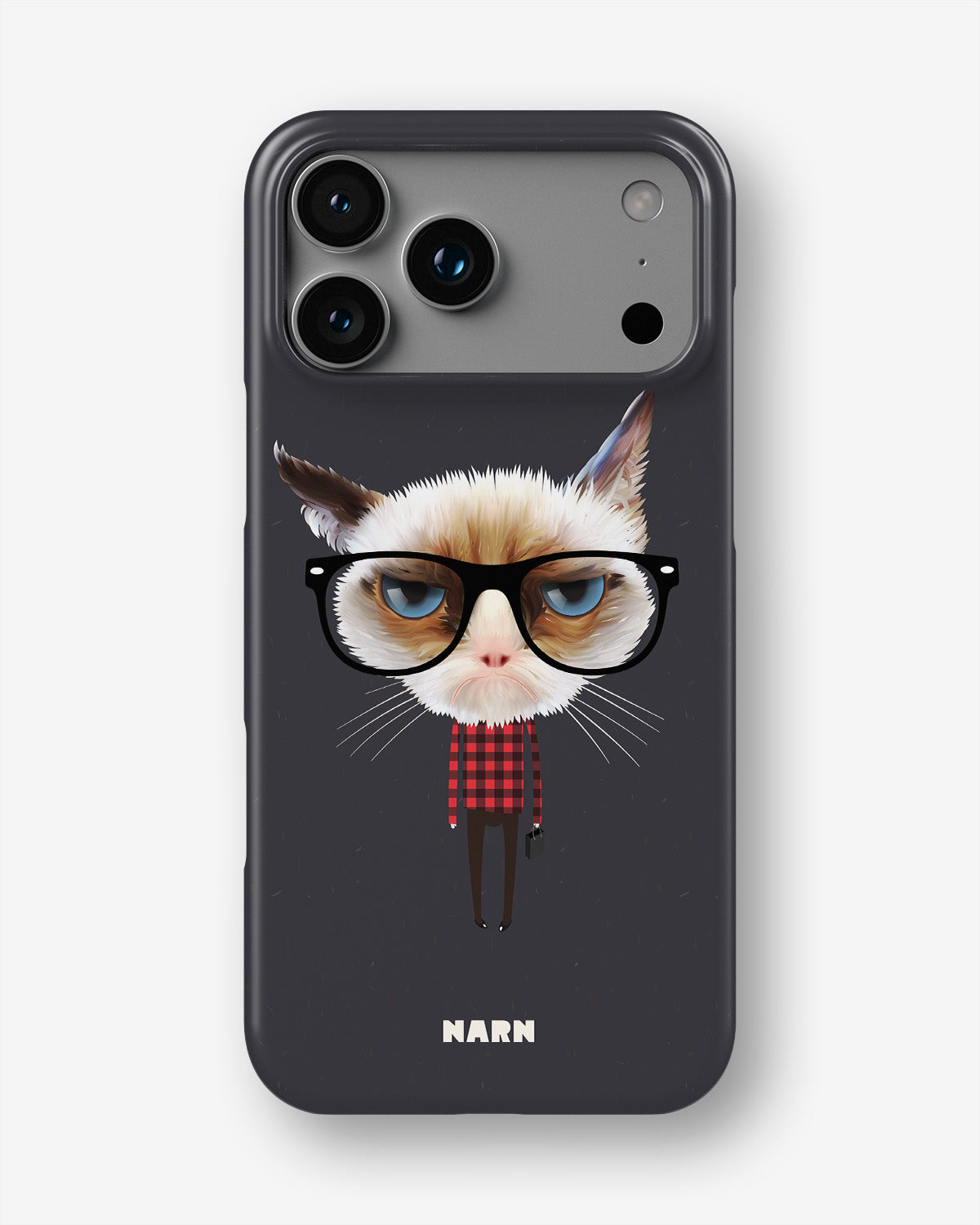 iPhone 17 Pro Slim Case - Hipster Cat - View 1