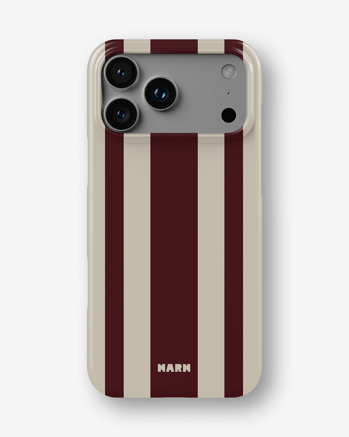 iPhone 17 Pro Slim Case - Bordeaux Stripe - View 1