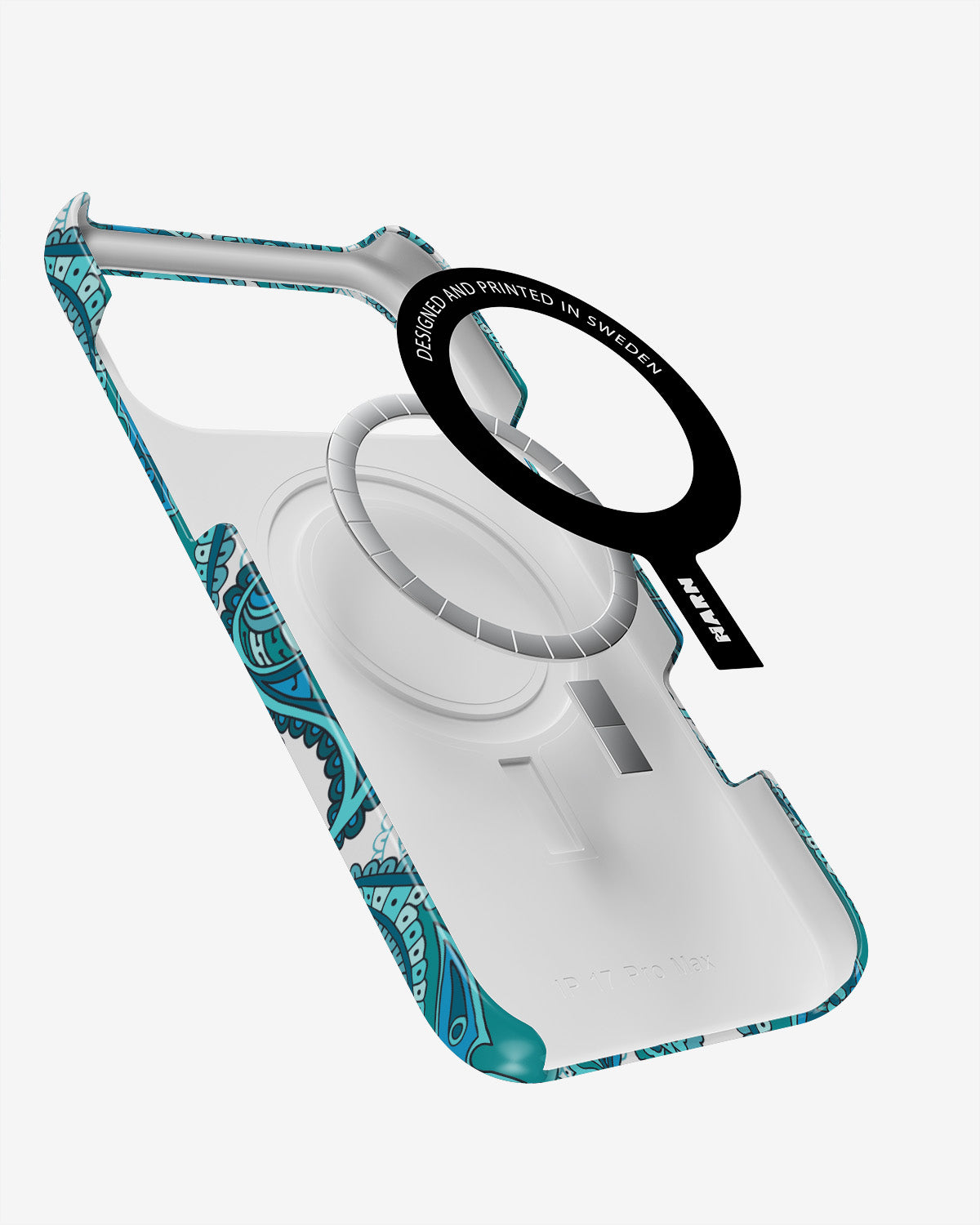 iPhone 17 Pro Slim Case - Turquoise Paisley - View 2
