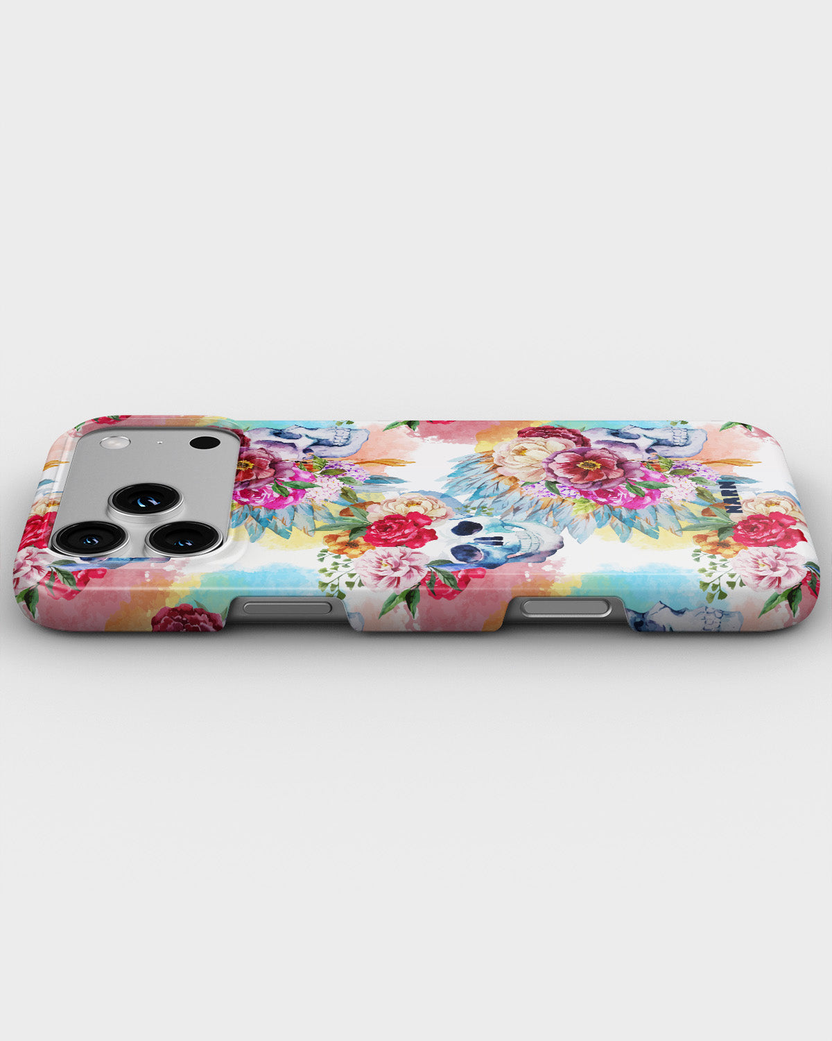 iPhone 17 Pro Slim Case - Flowered Skulls - View 3