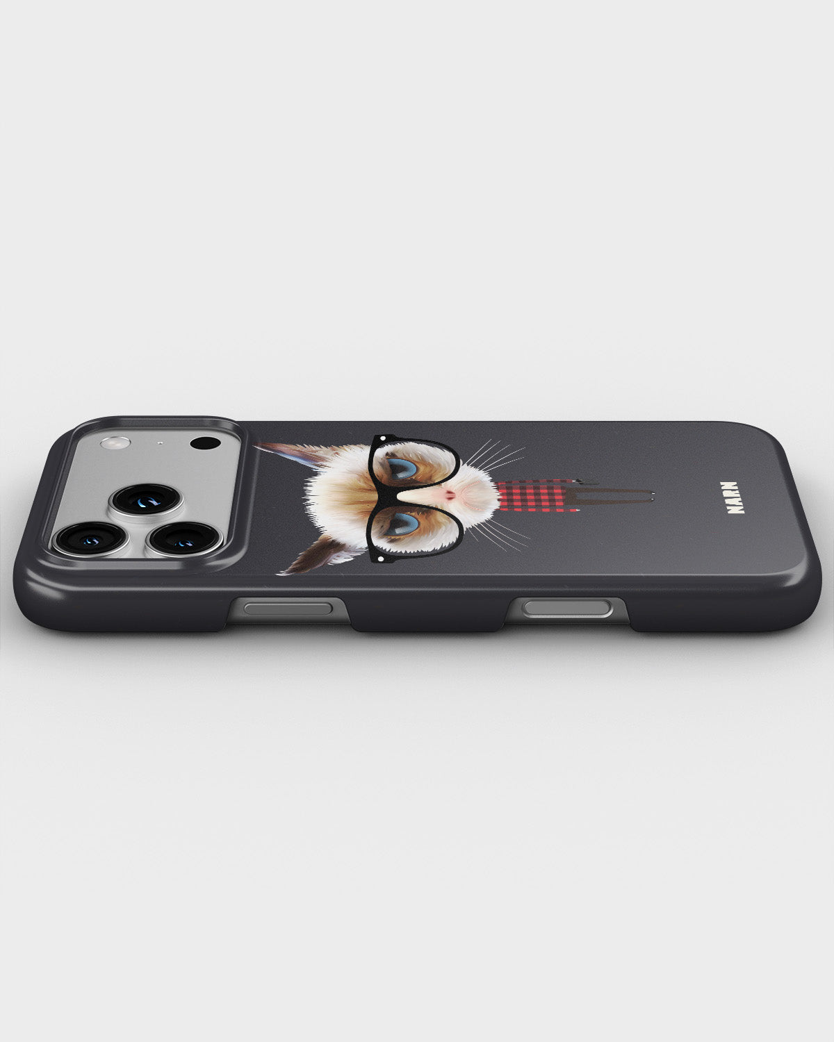 iPhone 17 Pro Slim Case - Hipster Cat - View 3