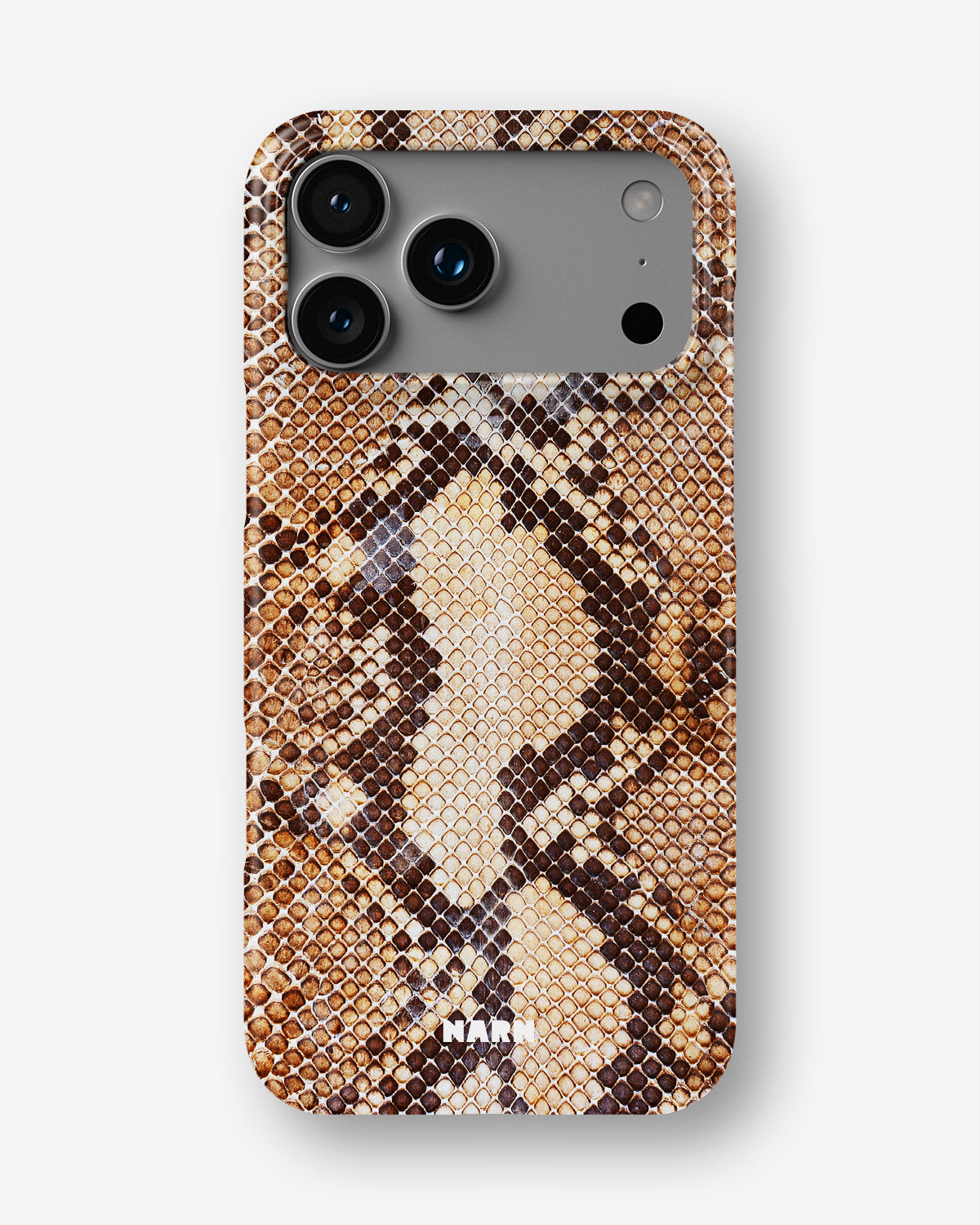iPhone 18 Pro Slim Case - Brown Snakeskin - View 1