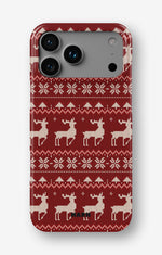 iPhone 18 Pro Slim Case - Reindeer Knit - View 1