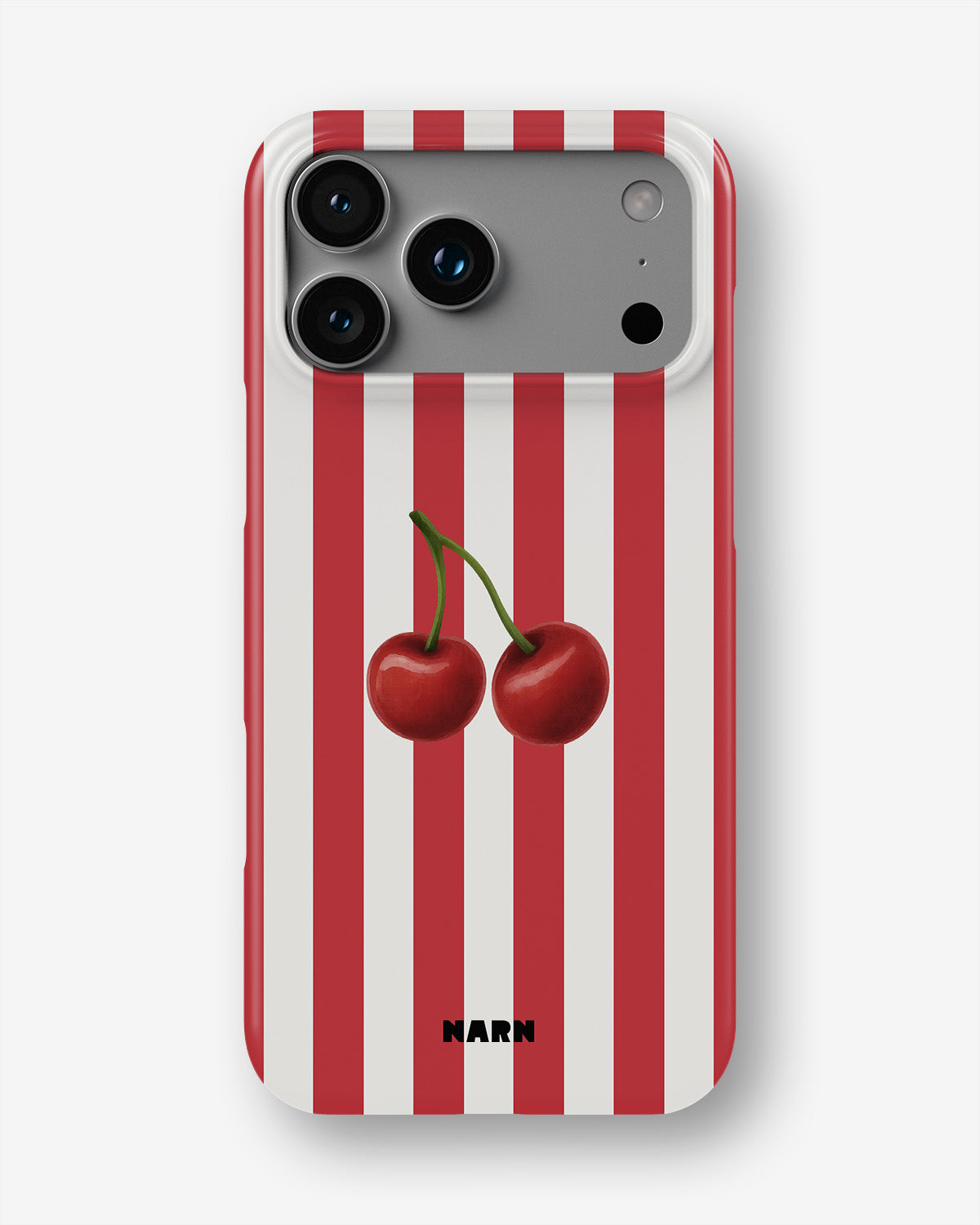iPhone 18 Pro Slim Case - Cherry Stripes - View 1
