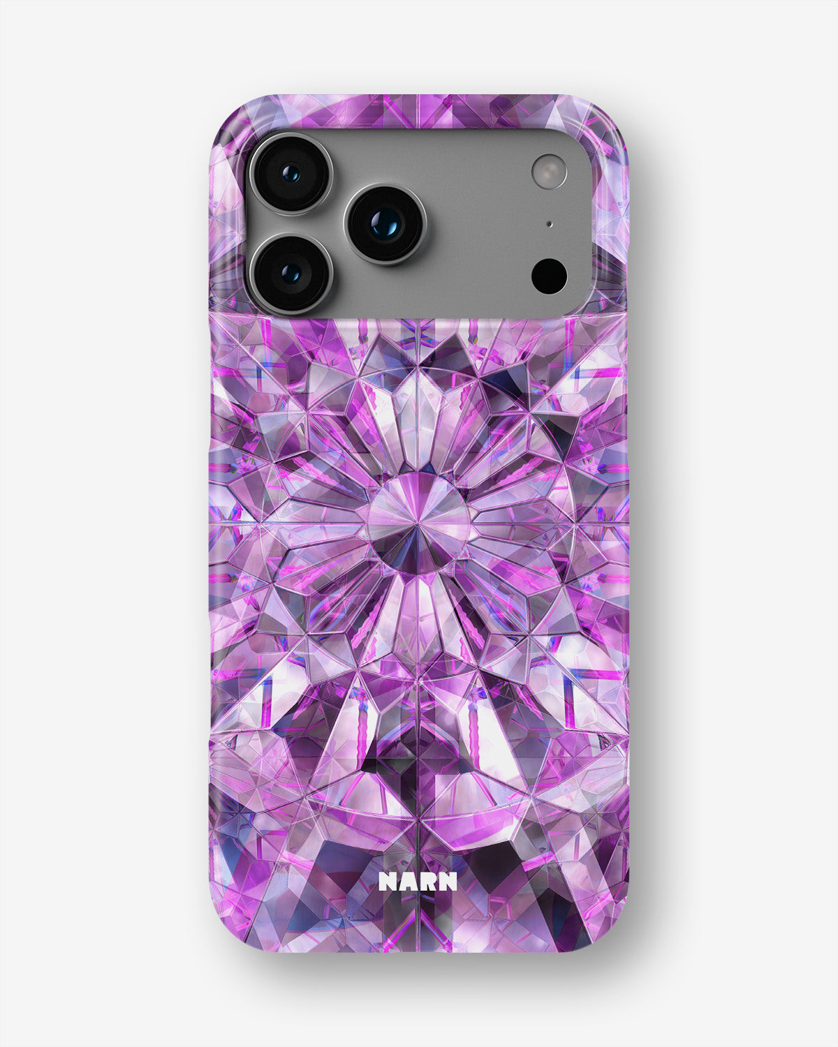 iPhone 18 Pro Max Slim Case - Lavender Crystals - View 1