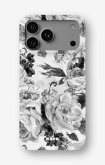 iPhone 18 Pro Max Slim Case - Black & White Bloom - View 1