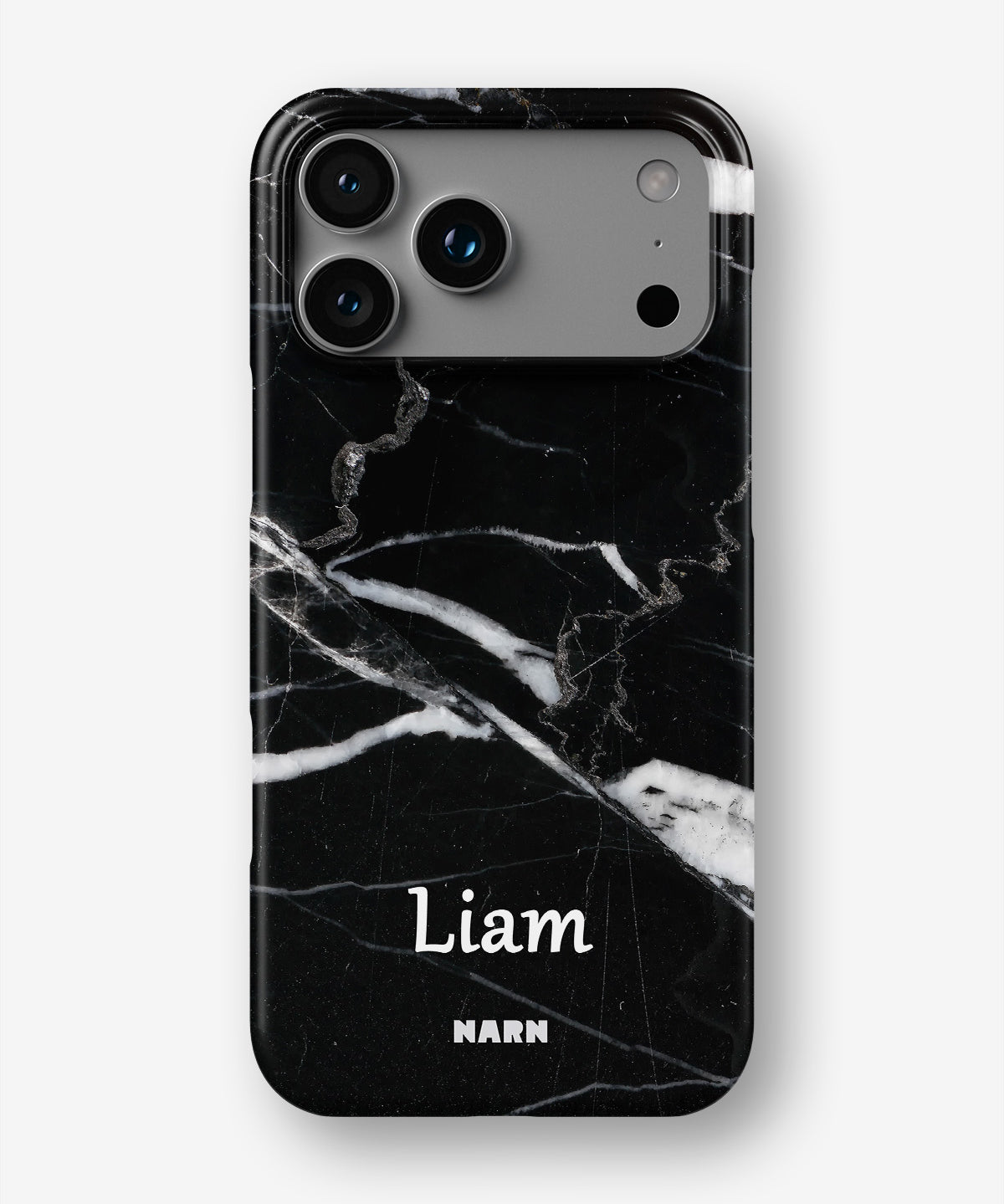 iPhone 18 Pro Max Slim Case - Custom - Black Marble - View 1