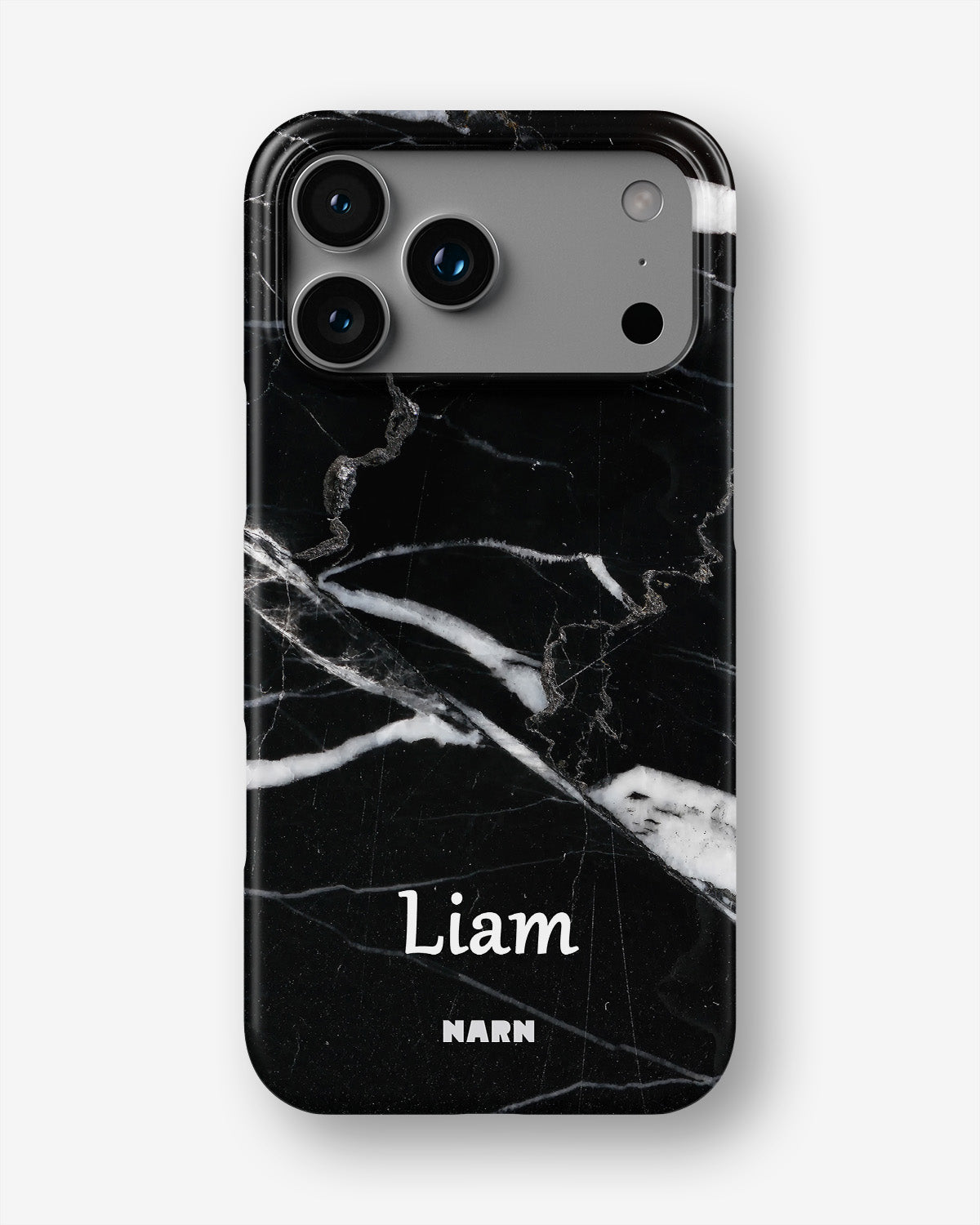 iPhone 18 Pro Max Slim Case - Custom - Black Marble - View 1