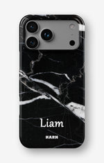 iPhone 18 Pro Max Slim Case - Custom - Black Marble - View 1