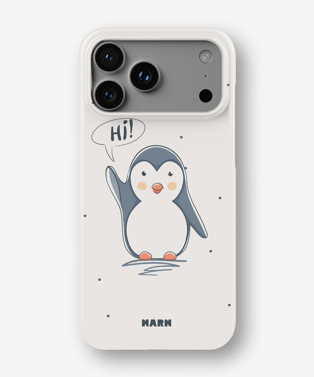 iPhone 18 Pro Max Slim Case - Cute Penguin - View 1