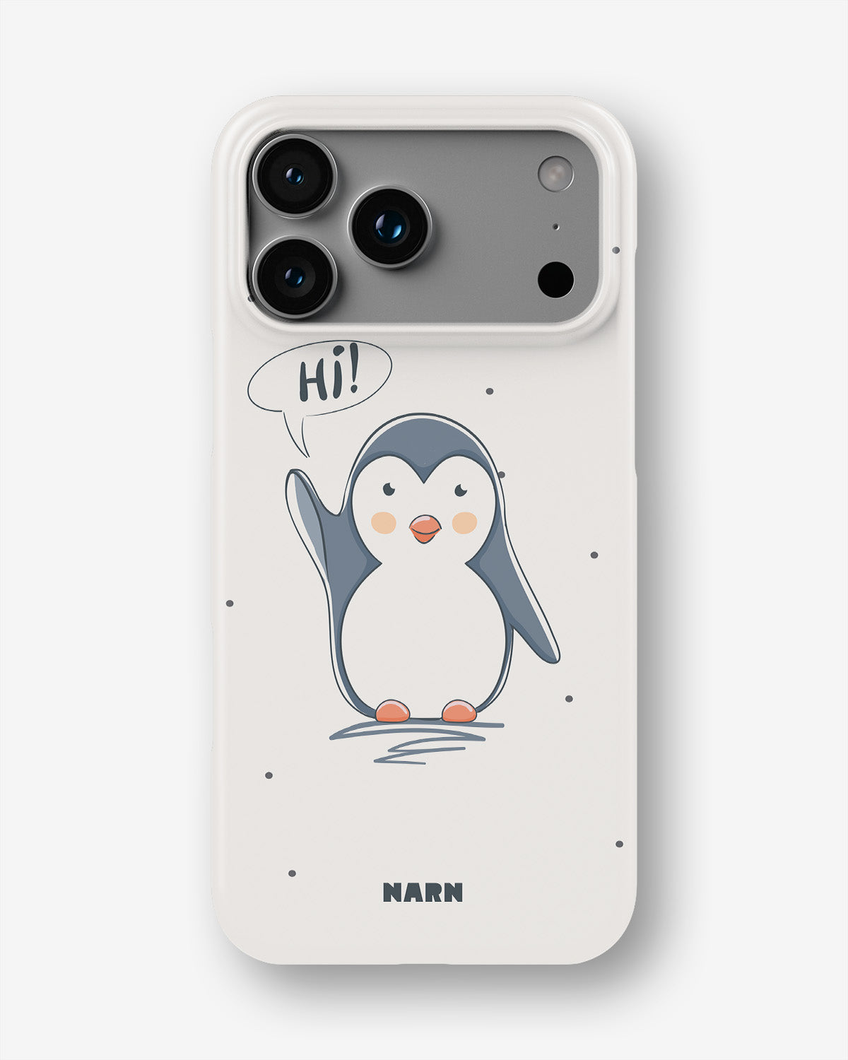 iPhone 18 Pro Max Slim Case - Cute Penguin - View 1