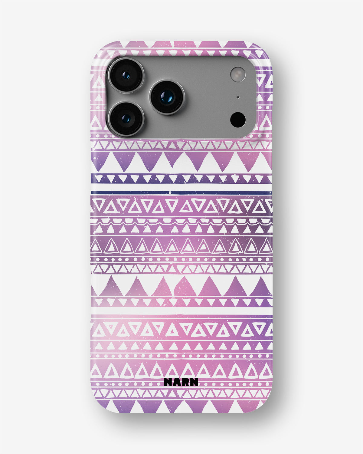 iPhone 18 Pro Max Slim Case - Purple Aztec - View 1
