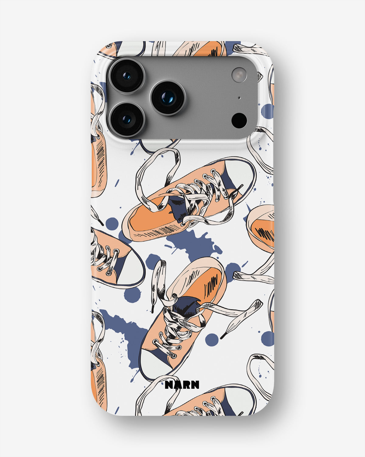 iPhone 18 Pro Max Slim Case - Apricot Sneakers - View 1