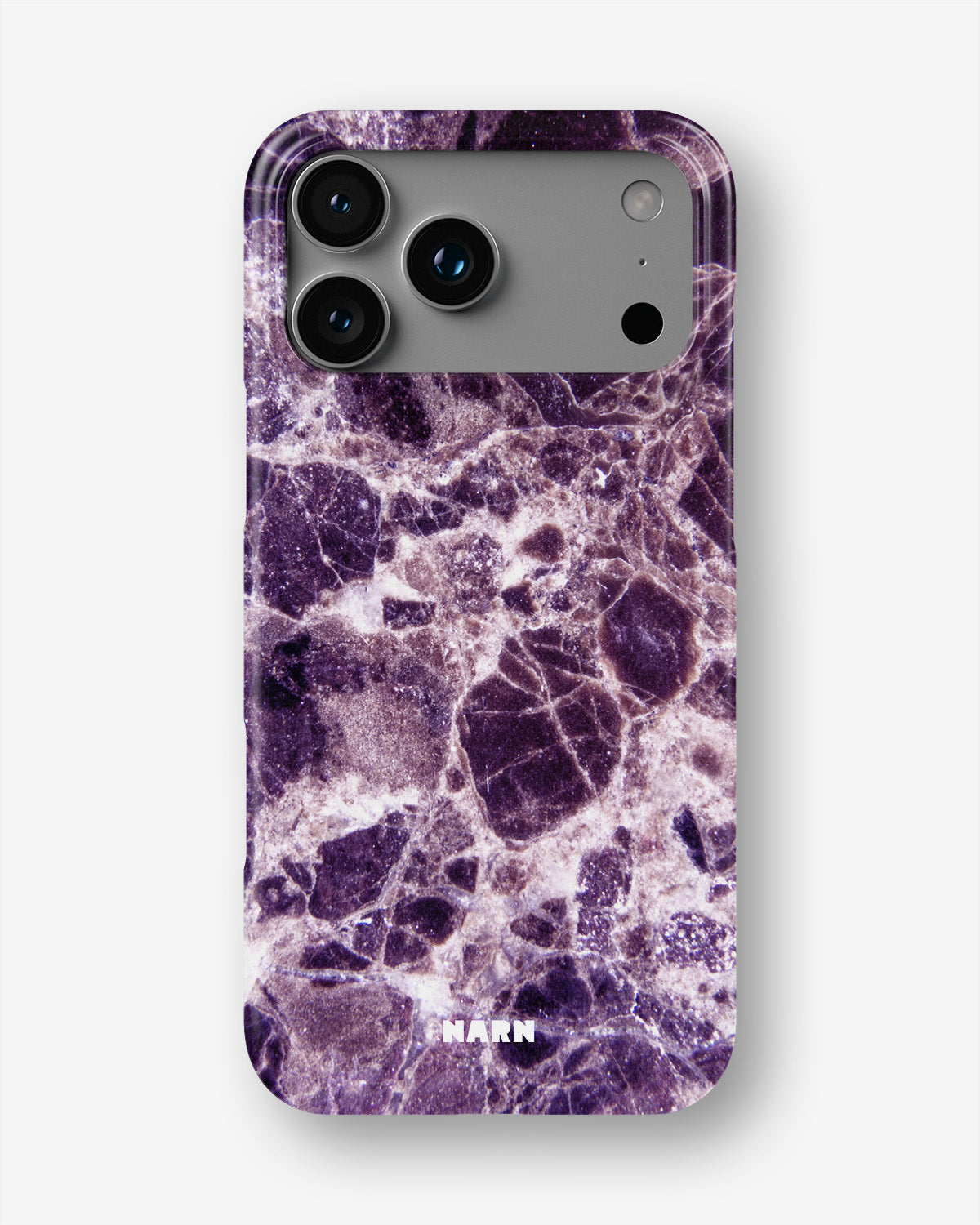 iPhone 18 Pro Max Slim Case - Purple Marble - View 1