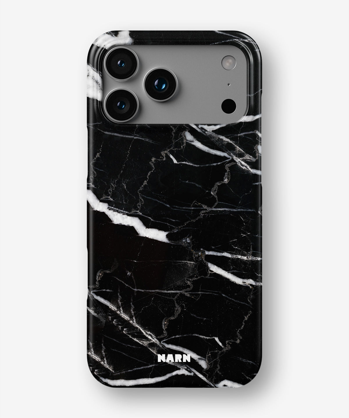 iPhone 18 Pro Max Slim Case - Black Marble - View 1