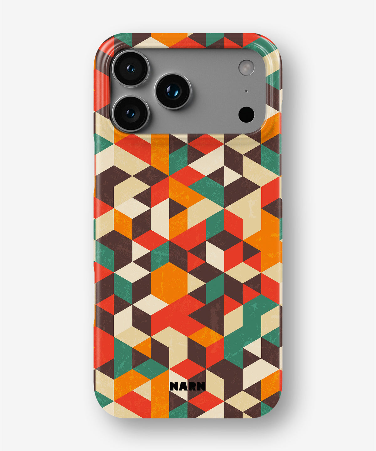 iPhone 18 Pro Max Slim Case - Retro Geometric - View 1