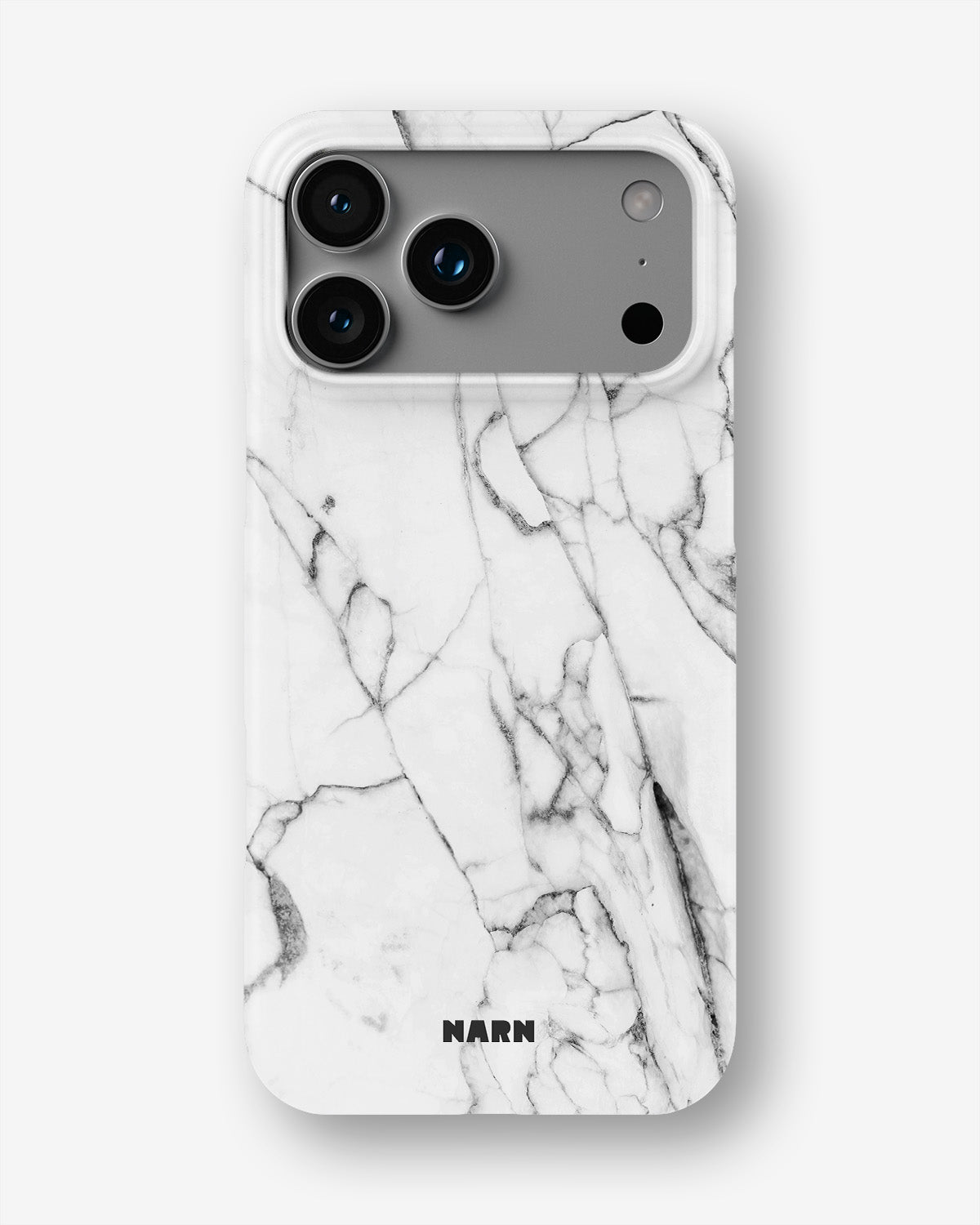 iPhone 18 Pro Max Slim Case - Milky Marble - View 1