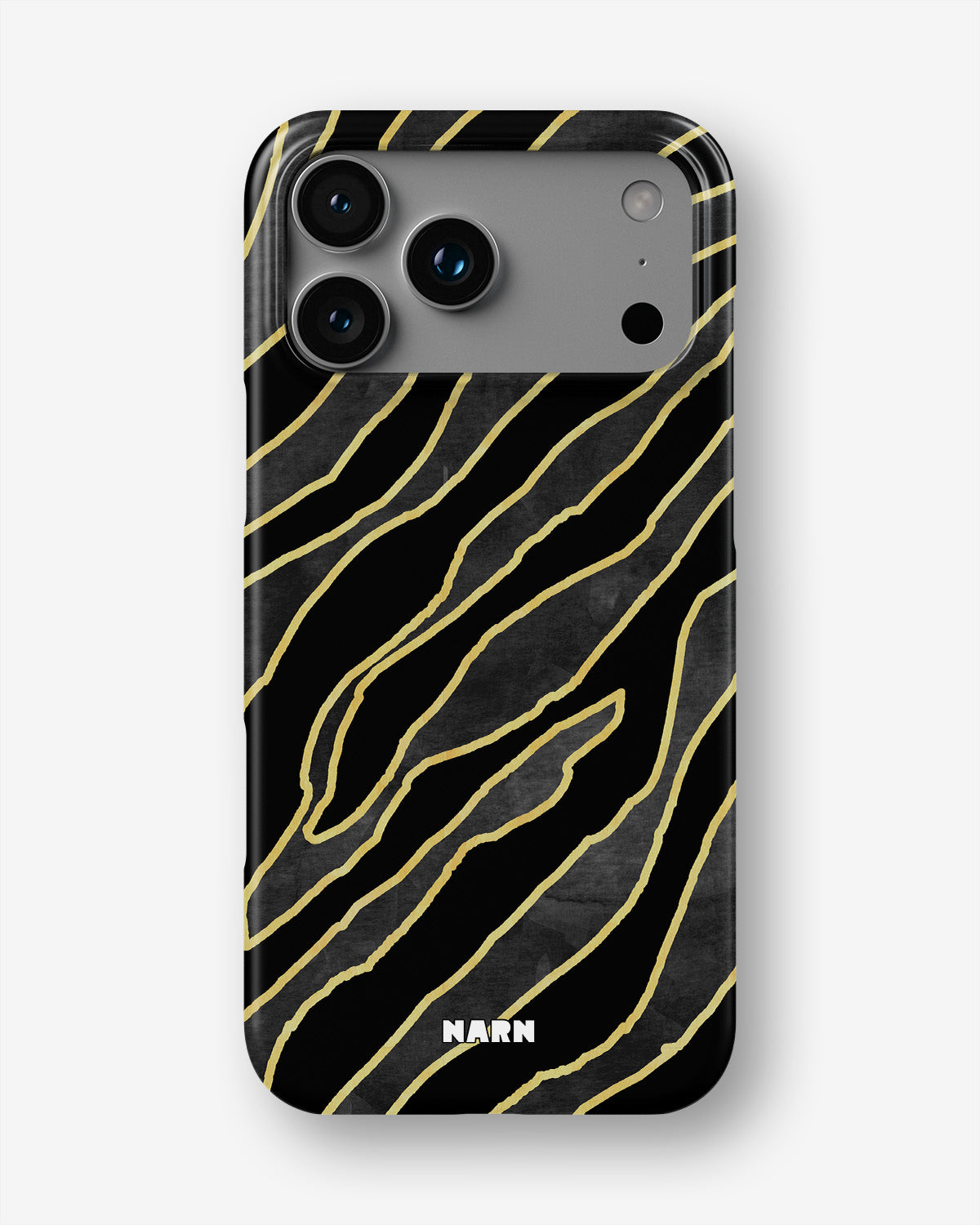 iPhone 18 Pro Max Slim Case - Golden Zebra - View 1