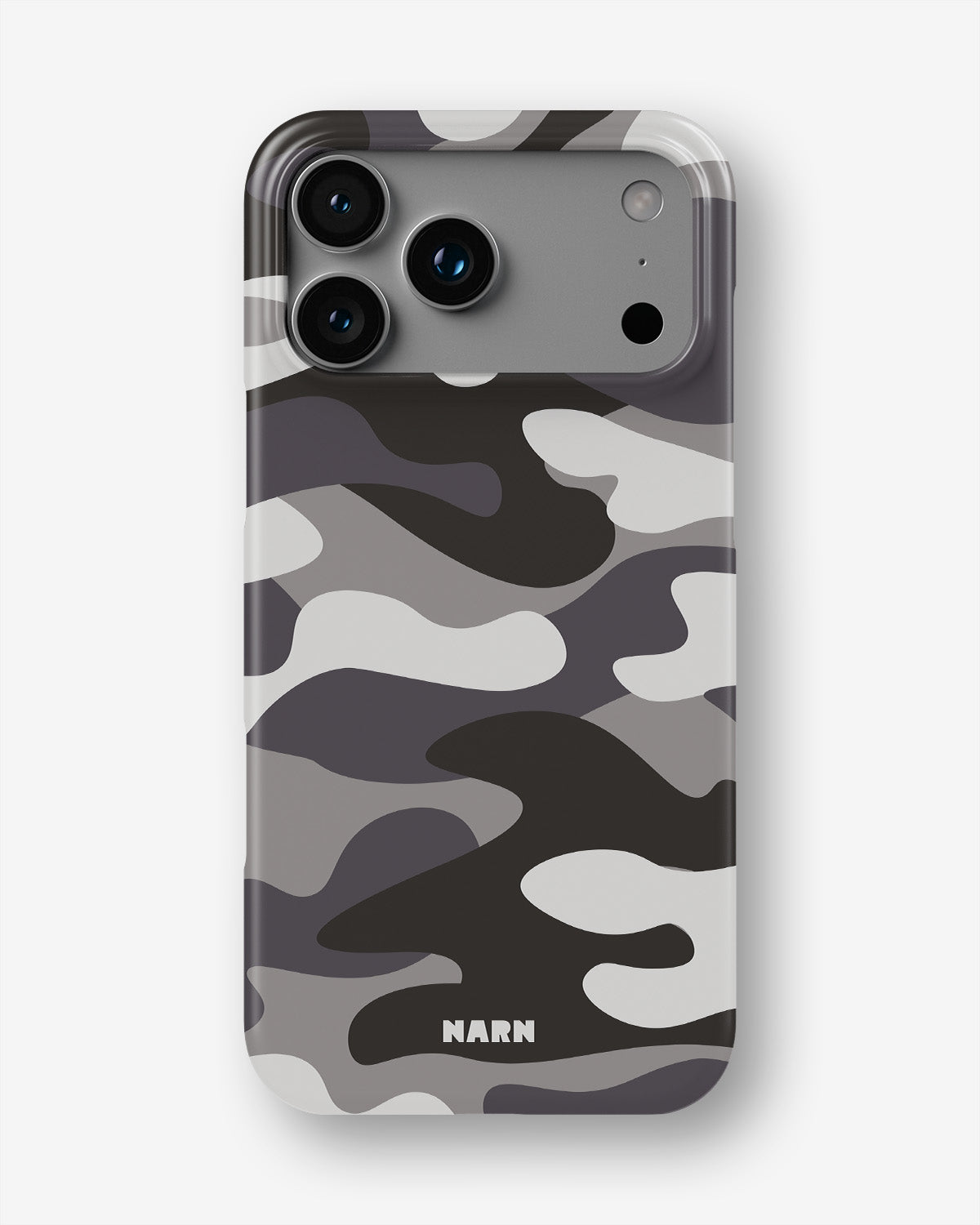 iPhone 18 Pro Max Slim Case - Grey Camo - View 1