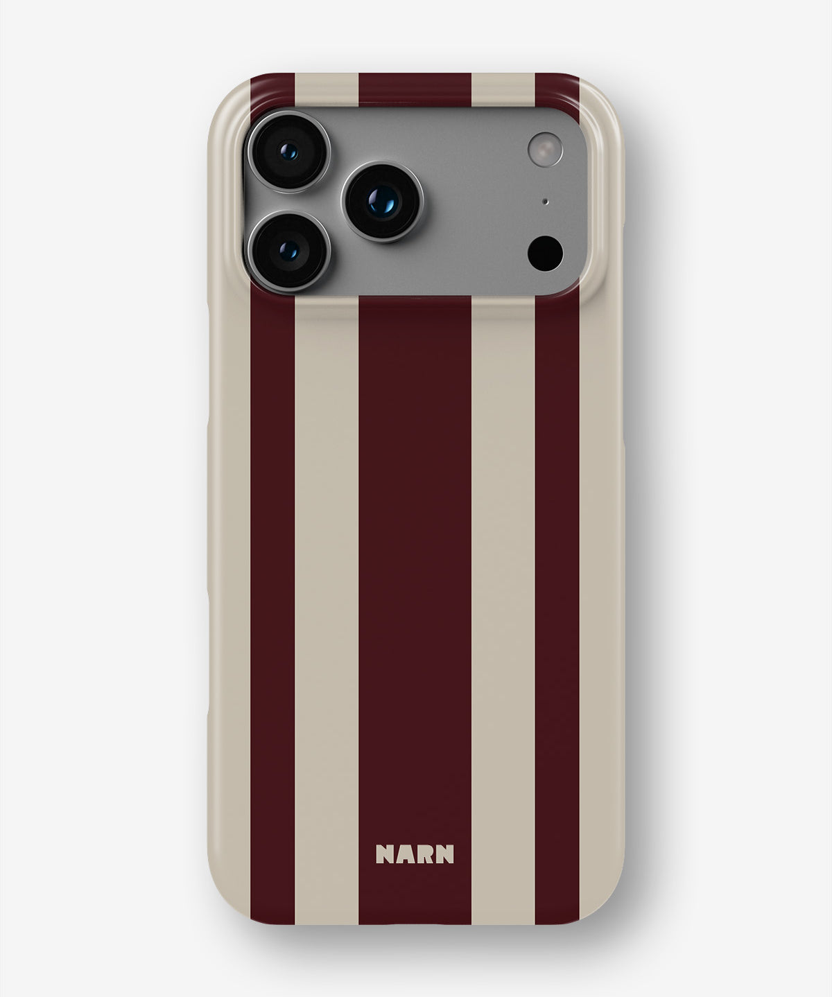 iPhone 18 Pro Max Slim Case - Bordeaux Stripe - View 1