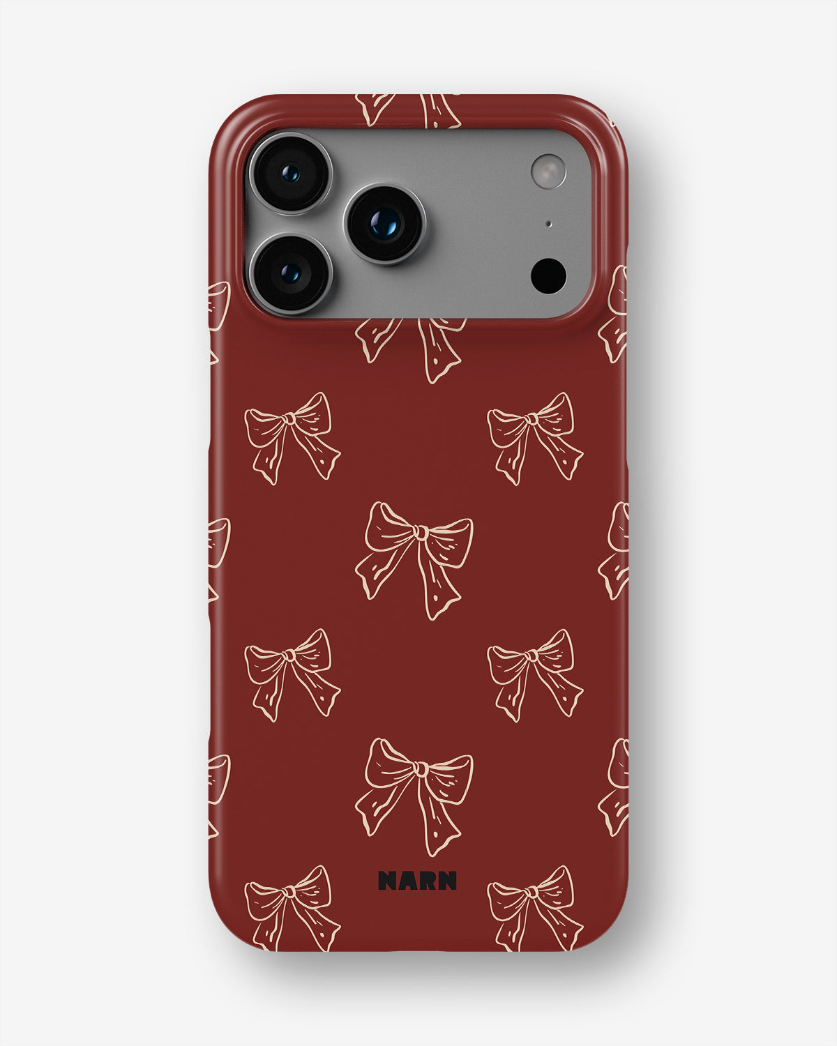 iPhone 18 Pro Max Slim Case - Cherry Bows - View 1