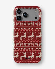iPhone 18 Pro Max Slim Case - Reindeer Knit - View 1